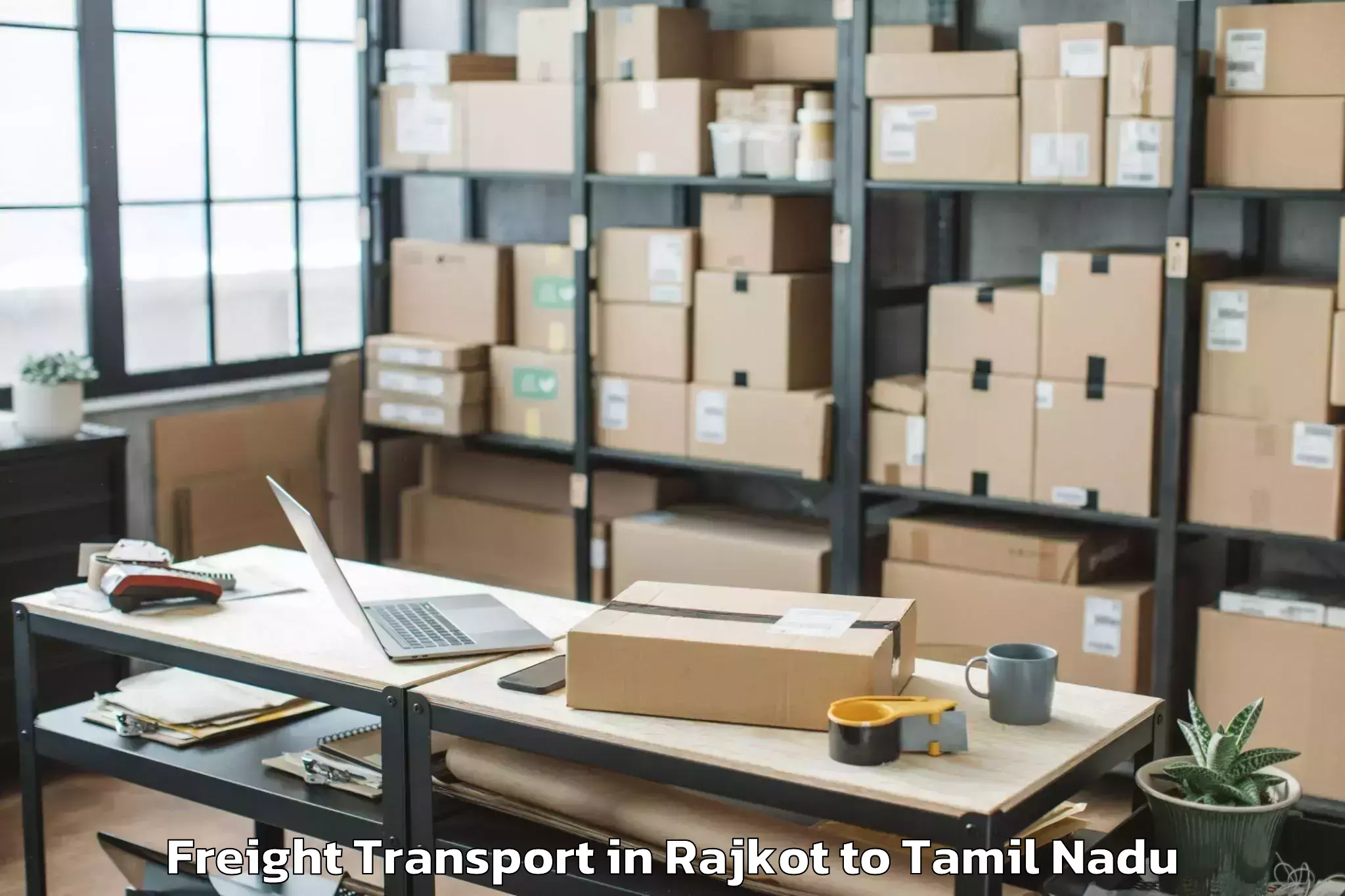 Reliable Rajkot to Vadipatti Freight Transport